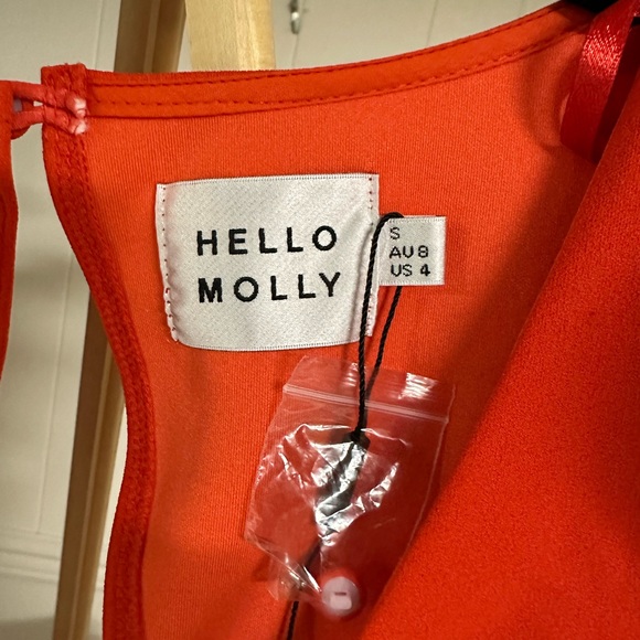 Hello Molly size small orange dress NWT - Picture 3 of 3